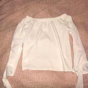 Off the Shoulder White Top